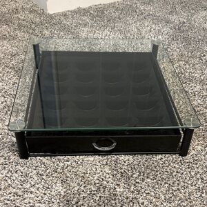 Crystal Tempered Glass Vertuo Pod Holder Drawer Nespresso Capsule Organizer
